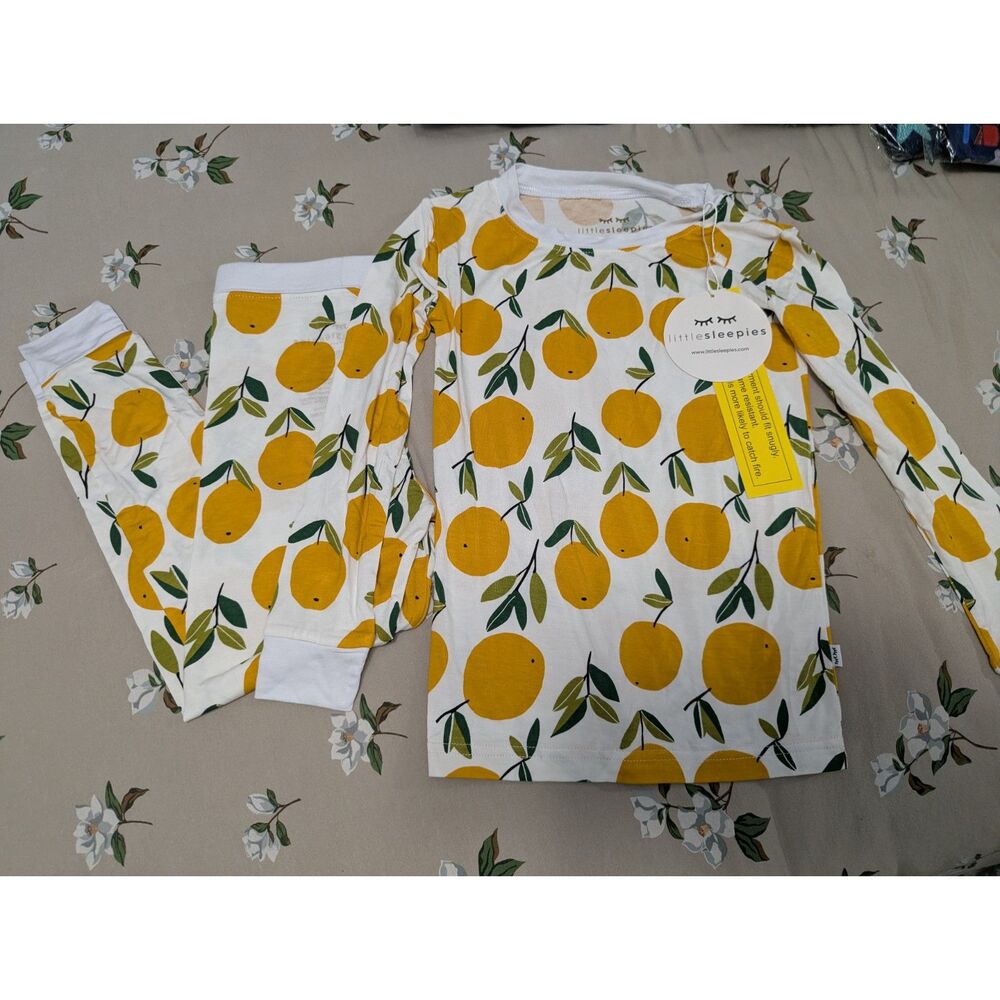 NWT Little Sleepies Clementines 4T Two Piece PJs